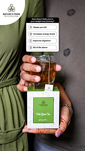 Image of NATURE'S PARK TULSI GREEN TEA (Basil), 20 Tea Bags)