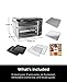 Ninja DCT401 12-in-1 Double Oven with FlexDoor, FlavorSeal & Smart Finish, Rapid Top Convection and Air Fry Bottom , Bake, Roast, Toast, Air Fry, Pizza and More, Stainless Steel