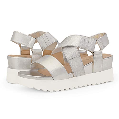 Image of DREAM PAIRS Women's Open Toe Ankle Strap Platform Wedge Sandals