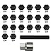 JEUCLEL 22PCS Wheel Locking Nut Key Kit Compatible with VW VAG Volkswagen, Wheel Lock Nut Socket Adapter Set, Anti-Theft Lug Nut Removal Tool