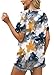 WEESO Summer Tops for Women 2025 Plus Size Vacation Outfits Floral Short Sleeve Tshirts Shirts V Neck Business Casual Blouses Fashion Beach Boho T Shirts XXL