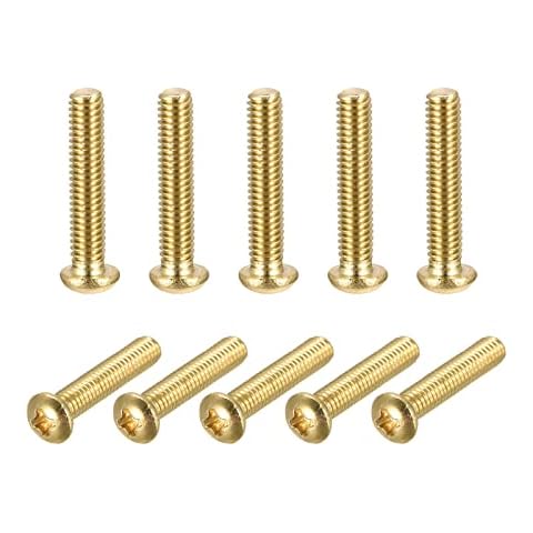 Vis à métaux en laiton M4 - sourcing map Cover