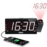 ❤SNOOZE Y ESPECIFICACIÓN DEL PRODUCTO❤ ---- Simplemente presione el botón SNOOZE para obtener una alarma de 9 minutos cuando suena la alarma. El despertador viene con un tamaño de 20.1 * 9.1 * 3.0 cm y un peso de 0.42 kg. Los números numéricos son blancos y los números de proyección son rojos. Embalaje en caja de color.