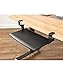 Stand Up Desk Store Compact Clamp-On Retractable Adjustable Height Under Desk Keyboard Tray | for Desks Up to 1.5