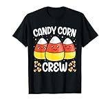 Candy Corn Crew Halloween Costume Men Women Friends T-Shirt