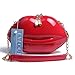 Imagen de EVEOUT Bolso de Noche para Mujer con Labios Rojos Sexy Embrague de Fiesta Bolso Bandolera con Bandolera