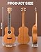 GUGY Baritone Ukulele -Ukele Mahogany 30 Inch Ukule Music Instrument Kit with Digital Clip-on Tuner, Strap, Gig Bag, 3 Picks, Extra Strings, Capo, Baritone Uke for Adults Beginners Starter