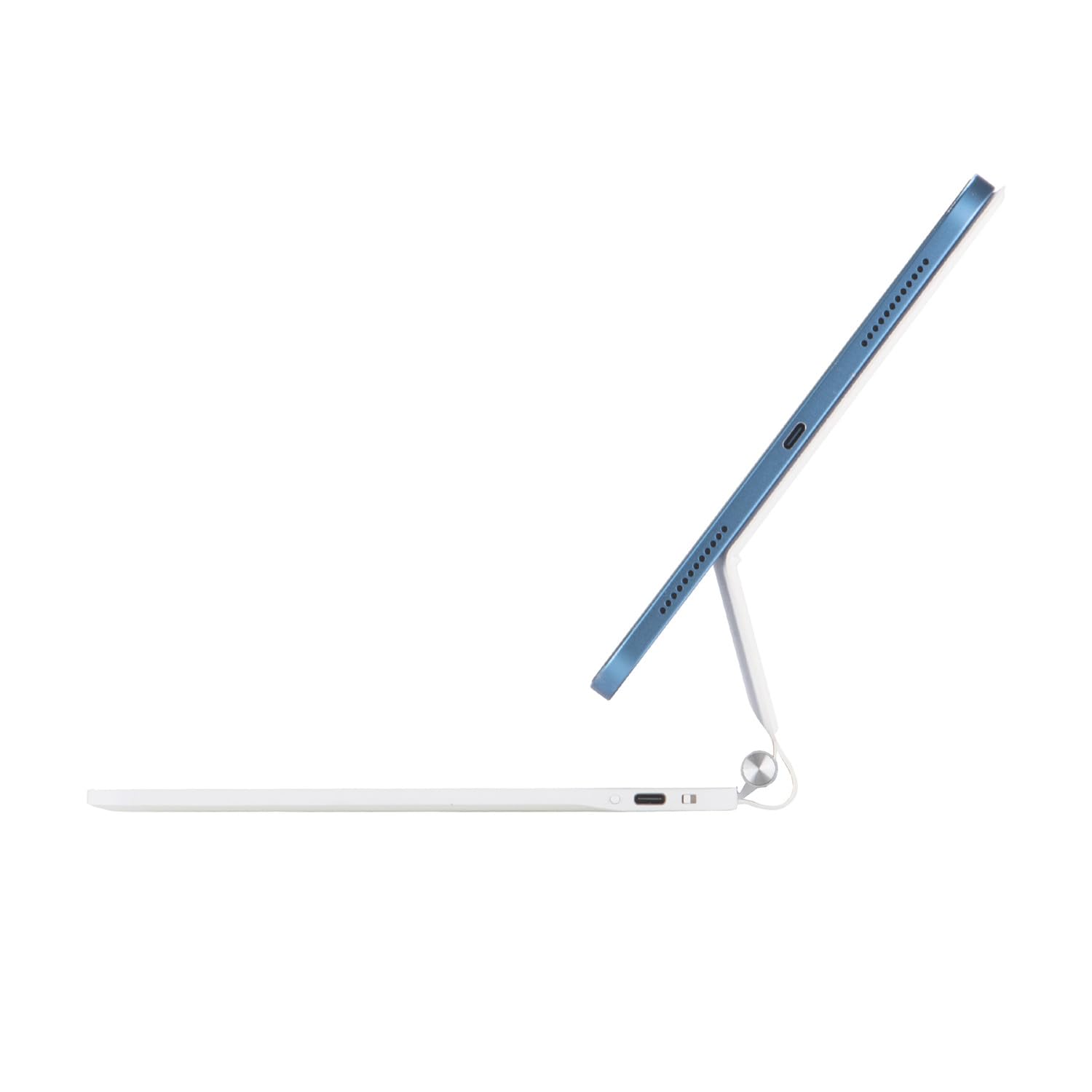 X8 Magic Control Custodia protettiva magnetica con tastiera tattile multi-touch, supporto regolabile a 135°(iPad 10a generazione 10,9 pollici 2022/iPad 11 pollici (A16) 2025) Bianco
