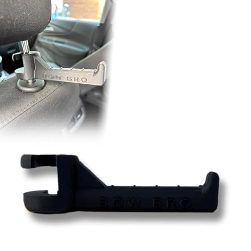 Bow Buddy Bow Hanger for Truck - Bow Buddy Compound Bow Headrest Hanger for Vehicle Storage and Hunting Transport (Black)