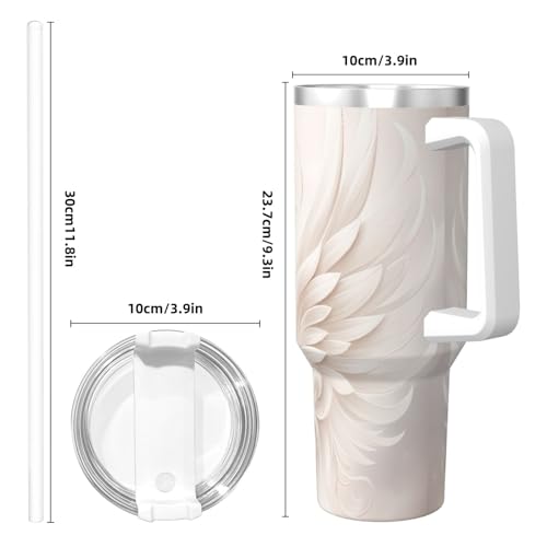 Vaso aislado de 40 onzas: botella de agua reutilizable con asa 6