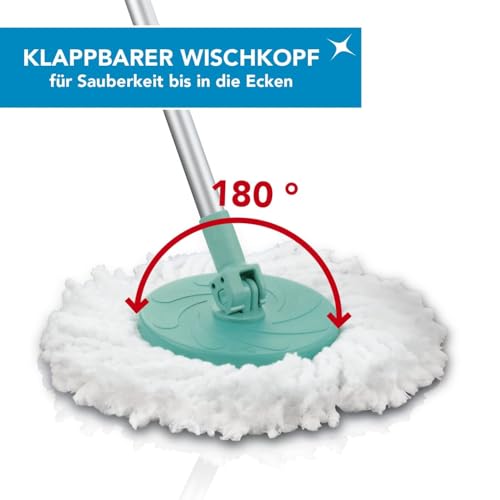 CLEANmaxx Power-Wischmopp mit Zwei-Kammer-Filtersystem | Designed in Deutschland - Schmutzwasser wird gefiltert, leichtes Auswringen für streifenfreie Sauberkeit | Ideal für Laminat, Parkett & Fliesen – Bild 8