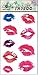 EROSPA® Tattoo-Bogen / Sticker temporär - Lippen / Kußmund - 9 x 15 cm