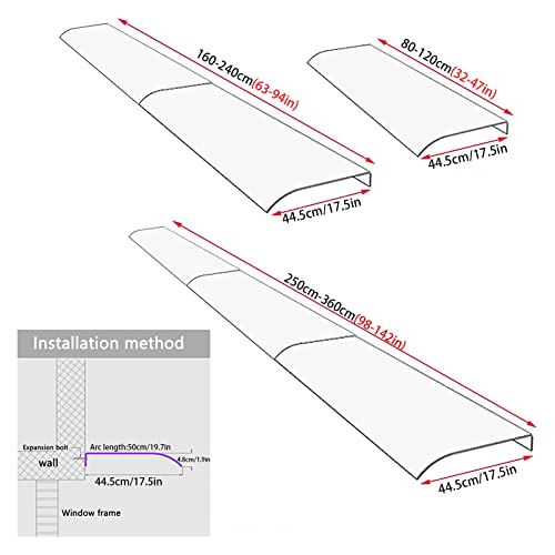 Couverture en polycarbonate transparent solide de 3,5 mm pour auvent extérieur - 3