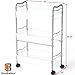 Deco Brothers 3 Tier Metal Rolling Storage Utility Cart with Wheels, Silver