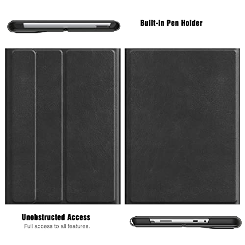 Moko Case Fit Microsoft Surface Go 3 (2021)/ Surface Go 2 2020 / Surface Go 2018, Ultra Lightweight Portfolio Business Cover, Compatible With Type Cover Keyboard - Black #TOP3