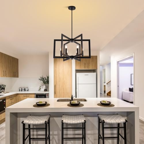 Black-Farmhouse-Chandelier-6-Light-Geometric-Dining-Room-Fixture-Modern-Industrial-Foyer-Lighting-Fixtures-Rustic-Hanging-Pendant-Lights-for-Living-Room-Bedroom-Entryway-Kitchen-Island
