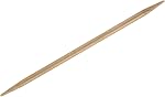 HARFINGTON 5Pcs Aiguilles à tricoter en bambou Taille double pointue US 8(5mm) carbonisé 6 1 cm(15cm) Droit pour la création artisanale DIY Projets de tricotage de fils d'artisanat