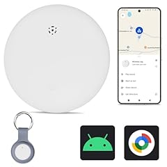 Reyke GPS Tracker Android, Air Smart Tag compatibile con Google Find My (Android Only), Trova chiavi per chiavi, Luggage, Suitcase, Wallet, IP66 Waterproof, bianco