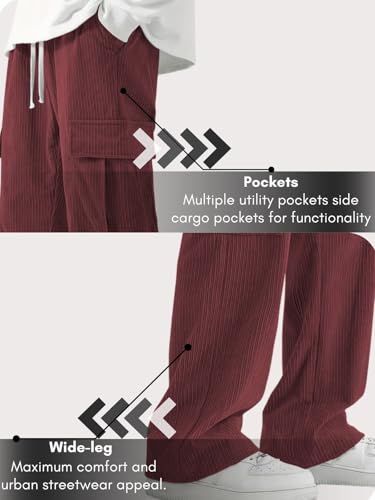 Image of GRECIILOOKS Cargo Joggers for Men - Cotton Loose Fit Utility Pants with 4 Pockets | Durable Outdoor & Hiking Trousers (Available in Plus Size)