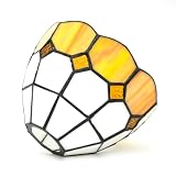 HJRegaFimu Wymiana cienia 15 cm świeża prosta kratka witrażowa lampa dekoracja domu abażury akcesoria pasują do lamp wiszących, sufitowych, ściennych lamp podłogowych (giallo)