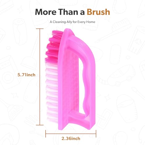 Image of 30 Pack Scrub Brushes, Household Cleaning Brushes, Cleaning Comfort Grip Stiff Bristles, Cleaning Carpet Brush for Laundry Kitchen Bathroom Cleaning Brush, Tile, Sink, Dish, Carpet