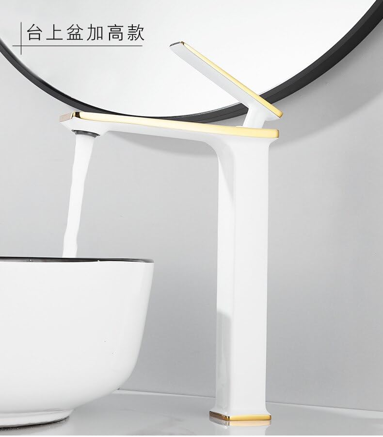 Robinet de cuisine et bain mitigeur eau chaude froide blanc