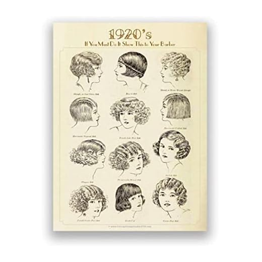 1920-Tals Frisyr Vintage VäGgkonst Bild Canvas MåLning Print Affisch FöR FrisöRsalong Dekoration FrisöRsalong Dekor 50x70cm x1 Ramlös