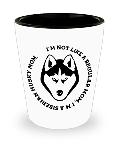 Valentine's Day Funny Gifts for Siberian Husky Moms, Unique Gifts from Dog Lovers, Cute Shot Glass for Dog Lovers