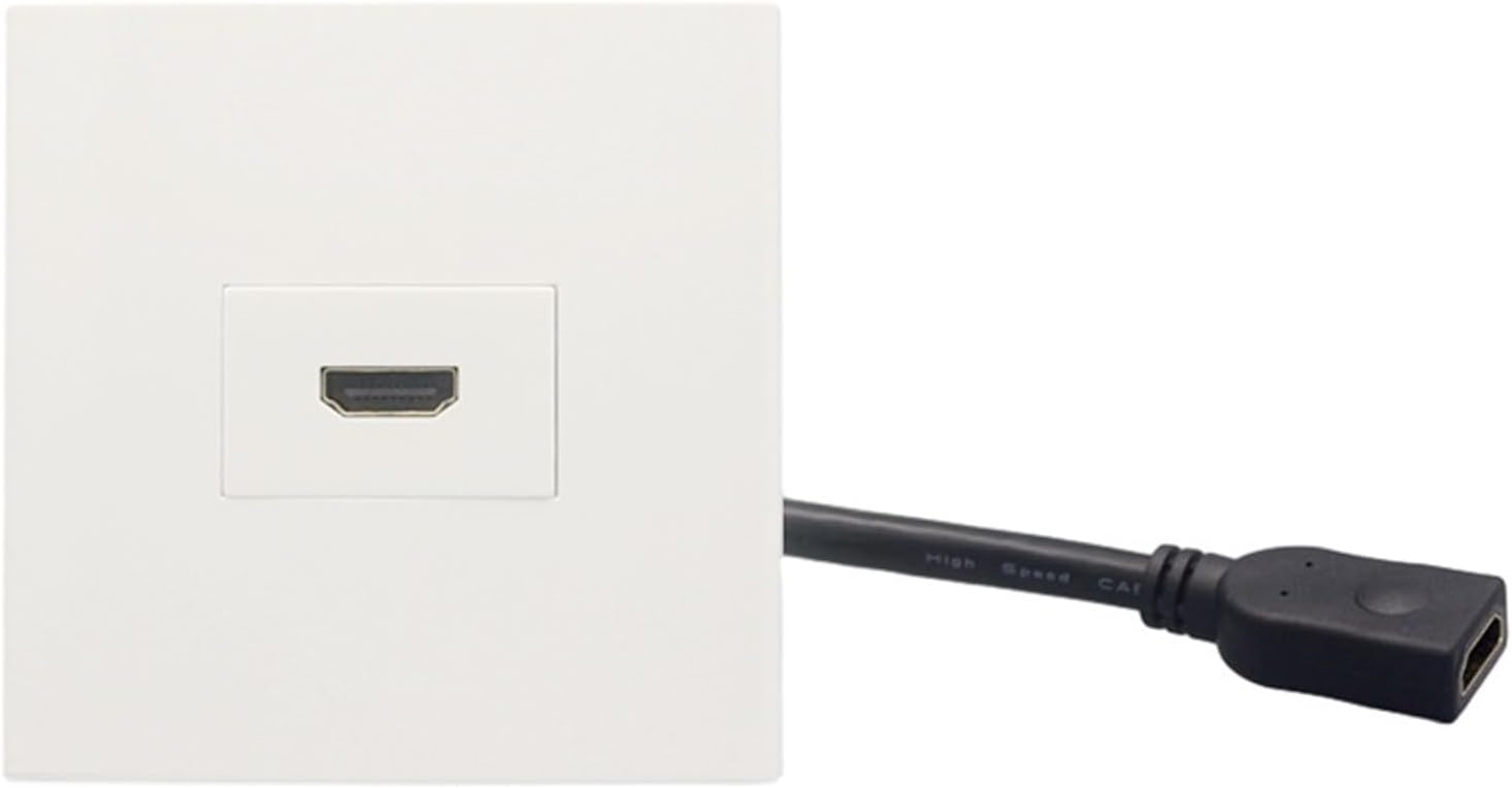 1 set of HDMI2.0 wall panel with 20CM extension cable HDMI pass-through socket panel