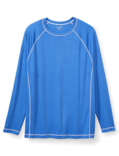 Amazon Essentials Men's Big & Tall Long-Sleeve Quick-Dry UPF 50 Swim Tee fit by DXL, -Royal Blue, 3XL