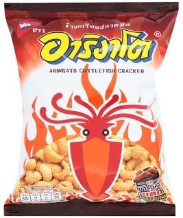 Aringato BBQ Steak Flavour Cuttlefish Crackers 65g