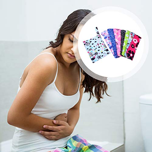 HEALLILY 8 Pcs Absorventes Higiênicos Laváveis ??Absorventes Higiênicos de Pano Reutilizáveis ??Pens