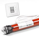  Rollladenmotor mit Zeitschaltuhr im SET Rohrmotor für Rollladen (40er  13NM - 36kg Zugkraft)