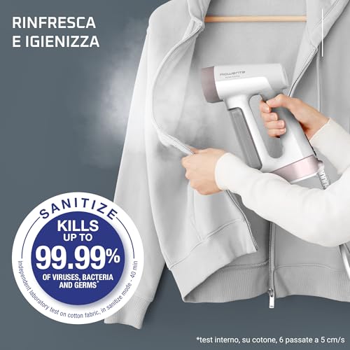 Rowenta pure Force, 2-in-1 Stiratrice verticale a vapore & ferro stiro in, pratico utilizzo, potente getto di vapore, 25s riscaldamento di secondi, DR8720F0 - 7