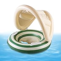 Babyschwimmring Mit Sonnenschutz – Verstellbarer Sitzring Für Babys & Kleinkinder Im Pool
