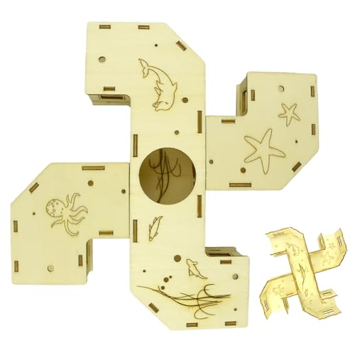 Hamsterröhren Tunnel Labyrinth - Spielhaus Kleintier Zubehör, Holzspielzeug Rätselspiel Käfigteile | Aktivitätsspiel Maze Trainingssystem Spielzeug, Abenteuerset für Chinchilla Frettchen Igel Kaninche Hamsterröhren Tunnel Labyrinth - Spielhaus Kleintier Zubehör, Holzspielzeug Rätselspiel Käfigteile | Aktivitätsspiel Maze Trainingssystem Spielzeug, Abenteuerset für Chinchilla Frettchen Igel Kaninche