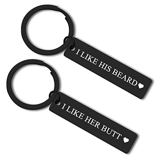 Couple Keychain Boyfriend Gifts from Girlfriend Couples Jewelry for Husband Wife Girlfriend Jewelry His and Her Keychain Set Anniversary Keyring Funny Couple Christmas Valentine's Day Birthday Present