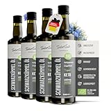 Nigella Schwarzkümmelöl Bio 2000ml – kaltgepresst, ungefiltert & naturrein – Kümmelöl Black...