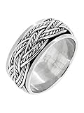 MENS 10MM Wide Celtic Knot Braid 925 Sterling Silver Spinner/Spinning/Spin Band Ring MATERIAL: It's made from 925 Sterling silver, finished in high polish. DIMENSIONS: Band Width: 10mm. Average Weight approx: 9.95Grams depending on the ring size; 925...