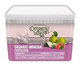  Organic Way  SUSCRIPTORES BAYAS Y FRUTAS, PELLETS  Fertilizante granulado  Abono orgánico - mineral  Fertilizantes de bayas  Abonos para frutales  Paquete de 2,5 kg
