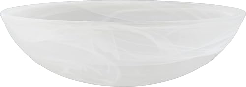 Aspen Creative 23099-11 Pantalla de cristal de repuesto contemporánea de alabastro para lámpara de antorcha de base media, lámpara de botín, Aspen Creative 23099-11 Pantalla de cristal de repuesto contemporánea de alabastro para lámpara de antorcha de base media, lámpara de botín,