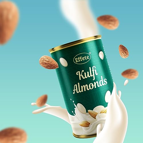 Image of Effete Kulfi Almond - Chocolate Coated Kulfi Almonds (96 g) - Crunchy Nuts Drenched in Smooth Milk Chocolate - Sweet Snack & Best Choice for Gifting an Occasions - Healthy Treat for All Ages