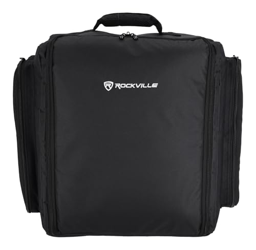 Image of Rockville RLBP8 Padded Backpack for 8 Par Lights Bag with Dividers+Handle+Straps