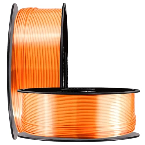 Image of TTYT3D Shine Orange Silk 3D Printer PLA Filament, 1.75mm 3D Printing Material Widely Compatible FDM 3D Printer, 1KG 2.2LBS Spool Filament