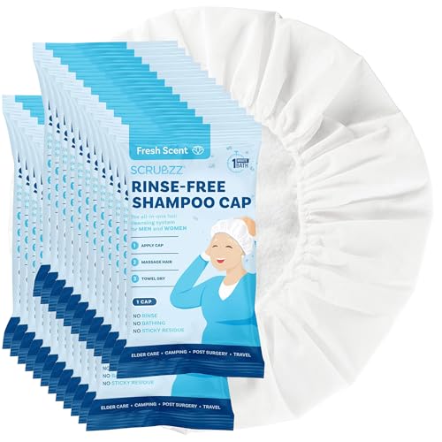Scrubzz Rinse-Free Shampoo Caps 24 Pack