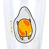 Seven20 OFFICIAL Gudetama The Lazy Egg Pint Glass | Features Gudetama's Back in a Cute Lazy Style | 16 Oz. Cup