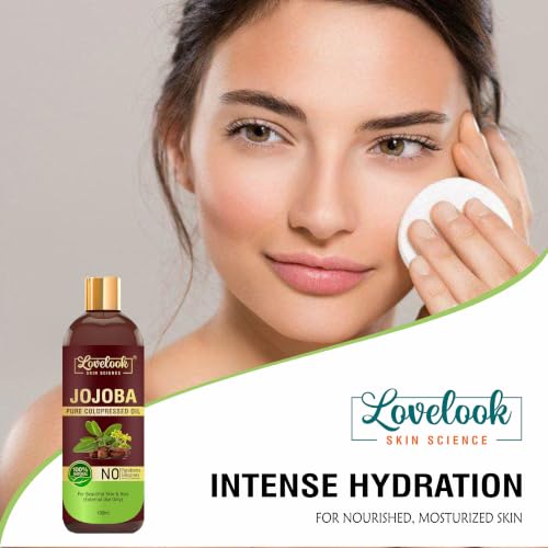 Image of 100% Pure Cold Pressed Jojoba Oil 100ml | Natural Moisturizing Oil for Hair, Face & Skin | Deep Nourishment for Dry Skin, Hair Growth, Beard Care & Massage Oil