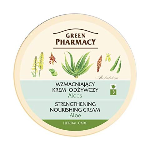 Green Pharmacy Strengthening Nourishing Face Cream Aloe 150ml Paraben FREE Cover