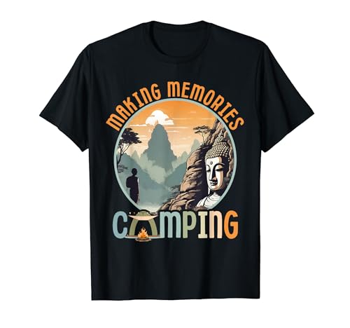 Vintage Making Memories funny Camping Campfire Camper Lover T-Shirt