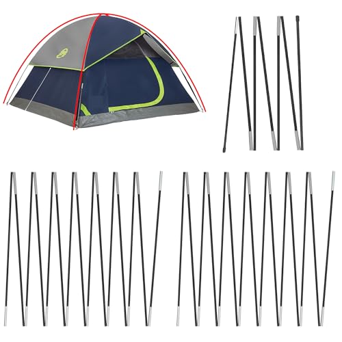 Vekclit 3 PCS Tent Poles Replacement for Coleman 6...